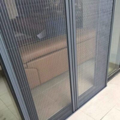 Cửa lưới chống côn trùng dạng xếp 2 cánh màu xingfa DX 12