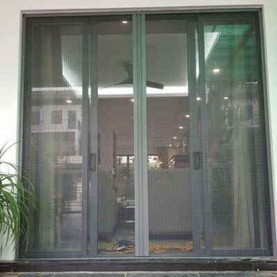 Cửa lưới chống côn trùng dạng xếp DX 02 - ảnh công trình tại Hà Nội