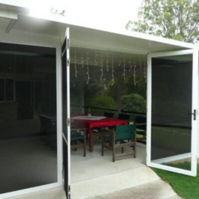 Cửa lưới chống côn trùng dạng xếp Hòa Phát DX 05 - ảnh công trình tại Hà Nội