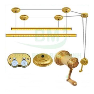 Giàn Phơi Thông Minh Hòa Phát Star KG-900 Chịu Lực 60Kg, Màu Gold